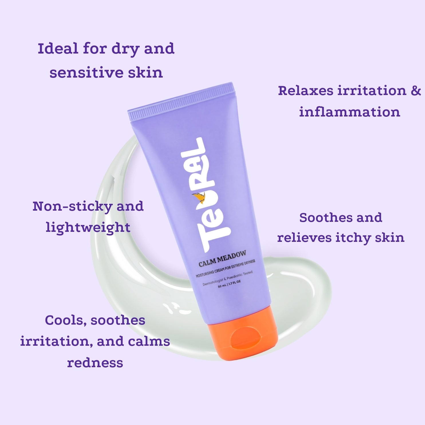 Calm Meadow - Kids & Teens Face Moisturizer for Dry Skin( 5-18 years ) - 50ml