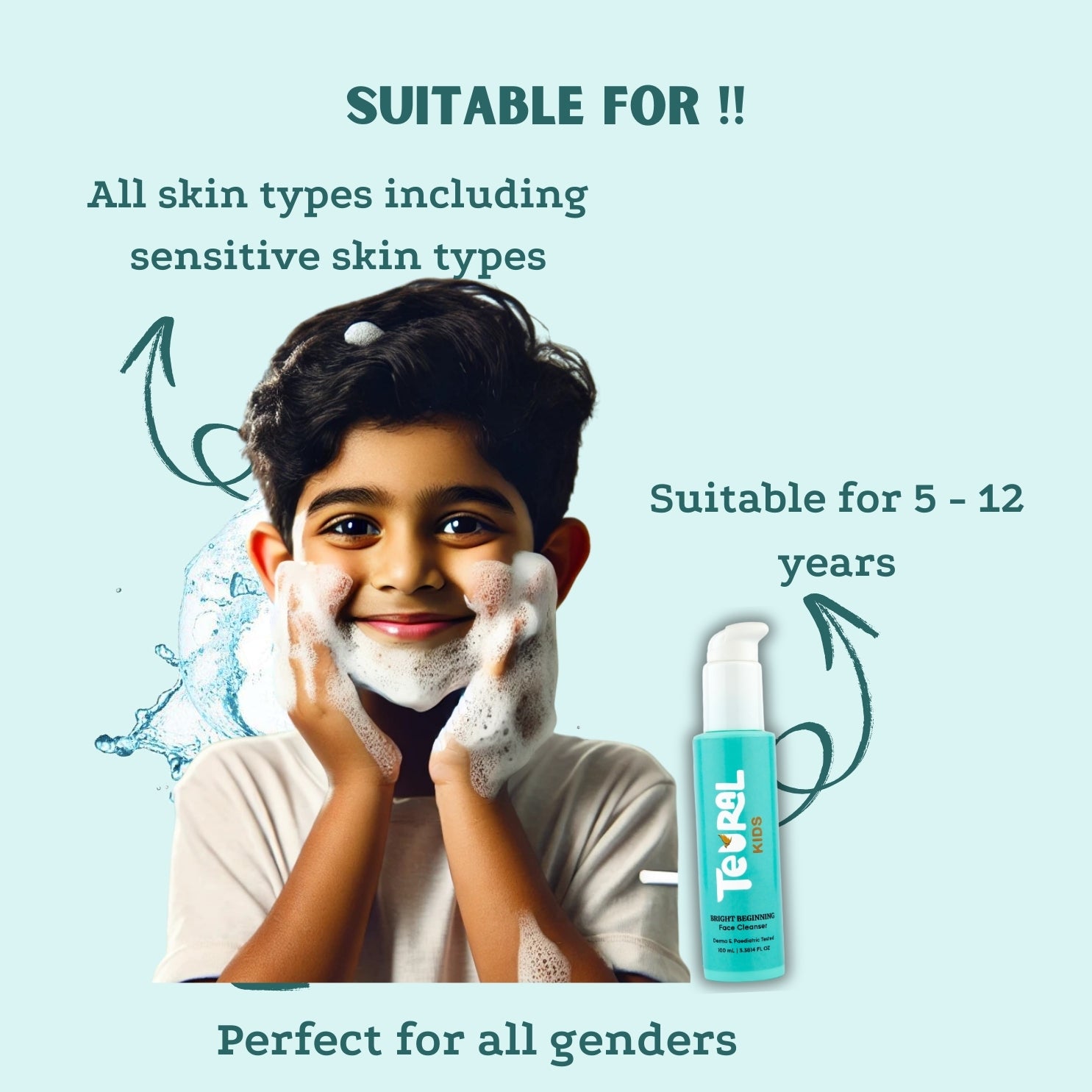 Bright Beginnings - Kids Face Cleanser( 5-12 years ) - 100ml