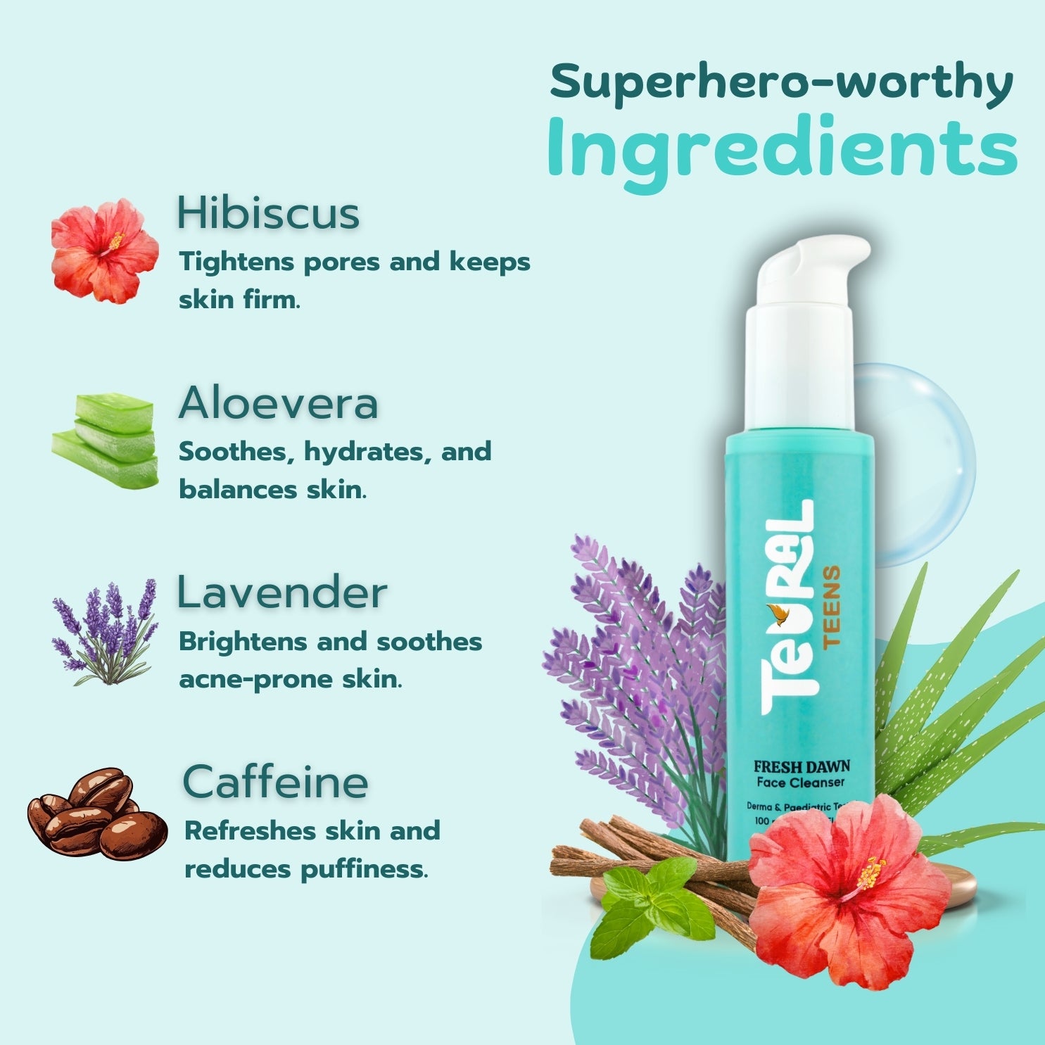 Fresh Dawn - Teens Face Cleanser( 12-18 years ) - 100ml