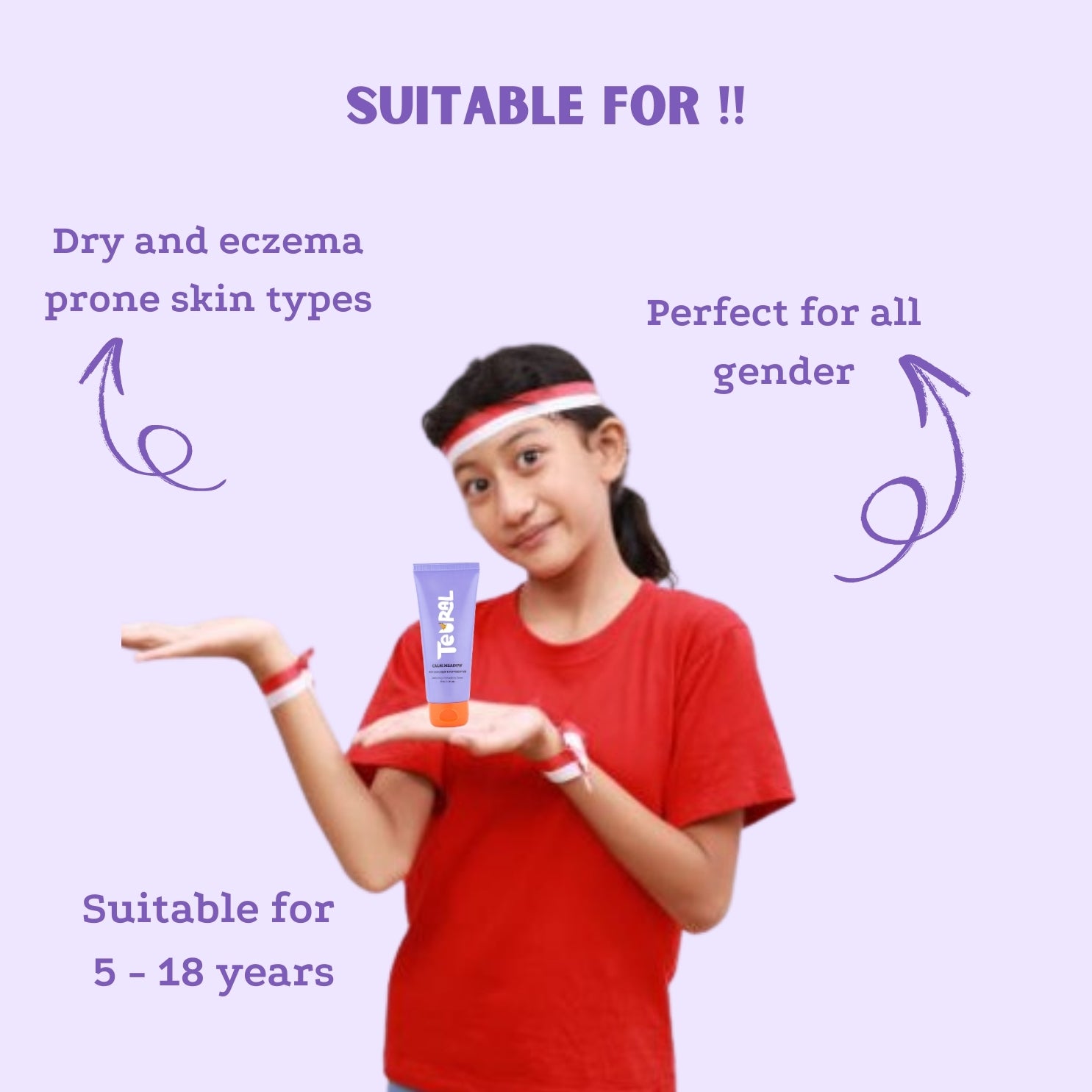 Calm Meadow - Kids & Teens Face Moisturizer for Dry Skin( 5-18 years ) - 50ml